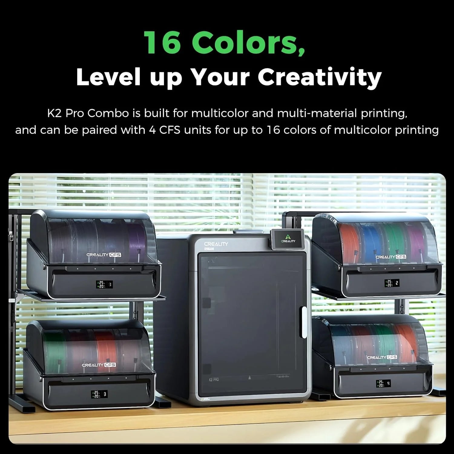 Creality K2 Pro Combo – 600mm/s Multicolor 3D Printer with CFS