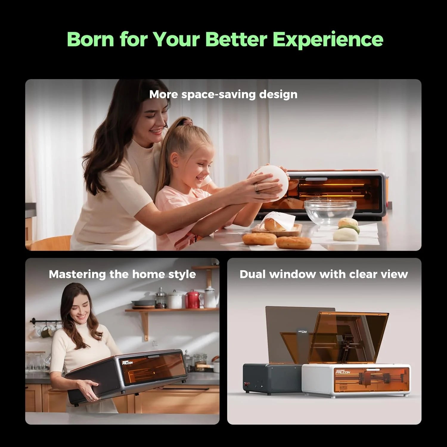 Creality Falcon A1 10W Fully Enclosed Laser Engraver – 600mm/s Speed