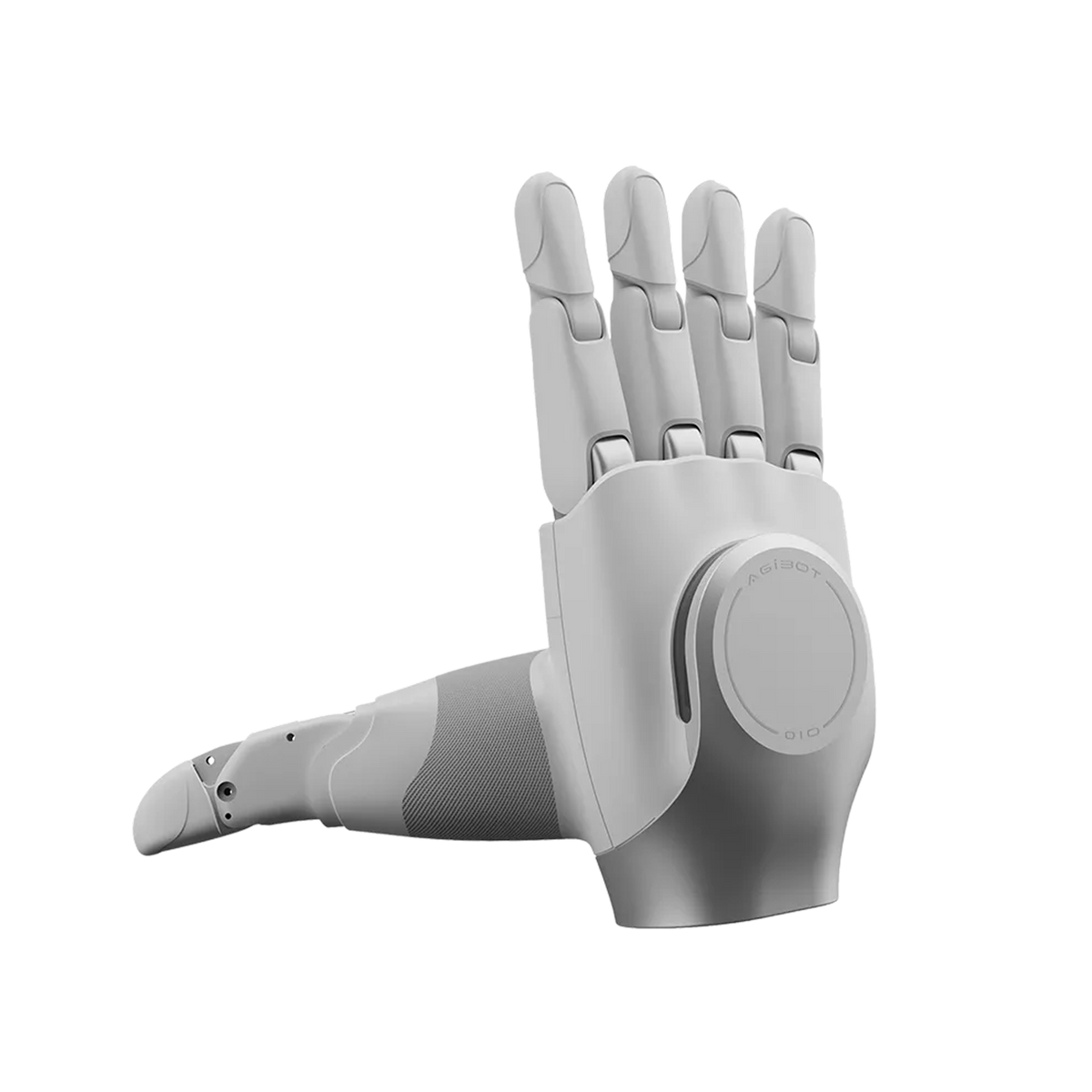 AgiBot OmniHand with Tactile, white 16 degree-of-freedom five-finger dexterous hand at 510 g