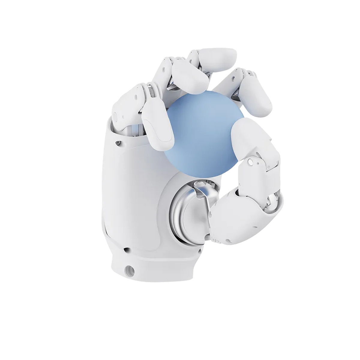 AgiBot OmniHand with Tactile palm view showing the force-sensing taxel array