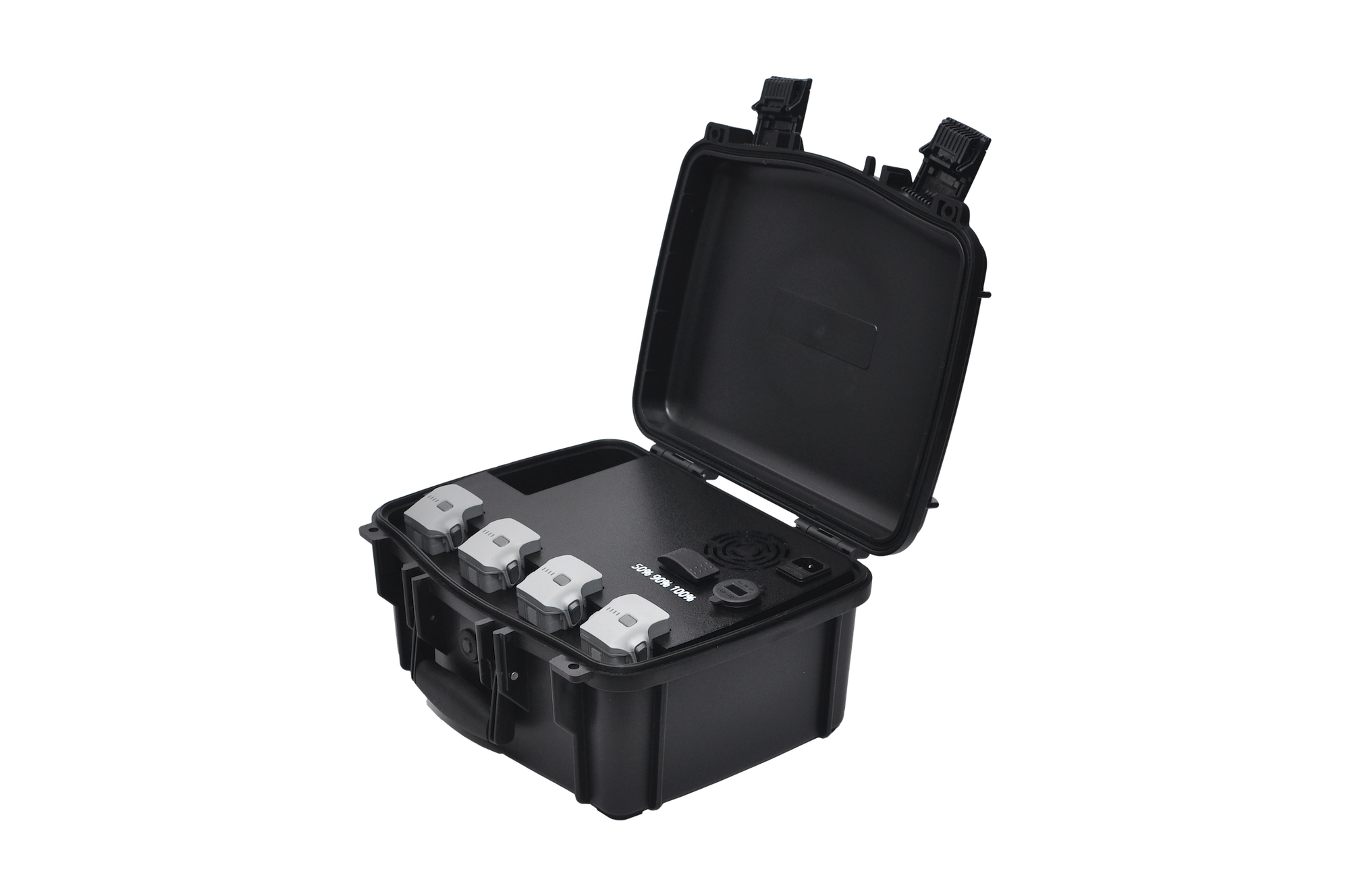 Colorado Drone Chargers DJI Matrice 4T PRCS side view with batteries