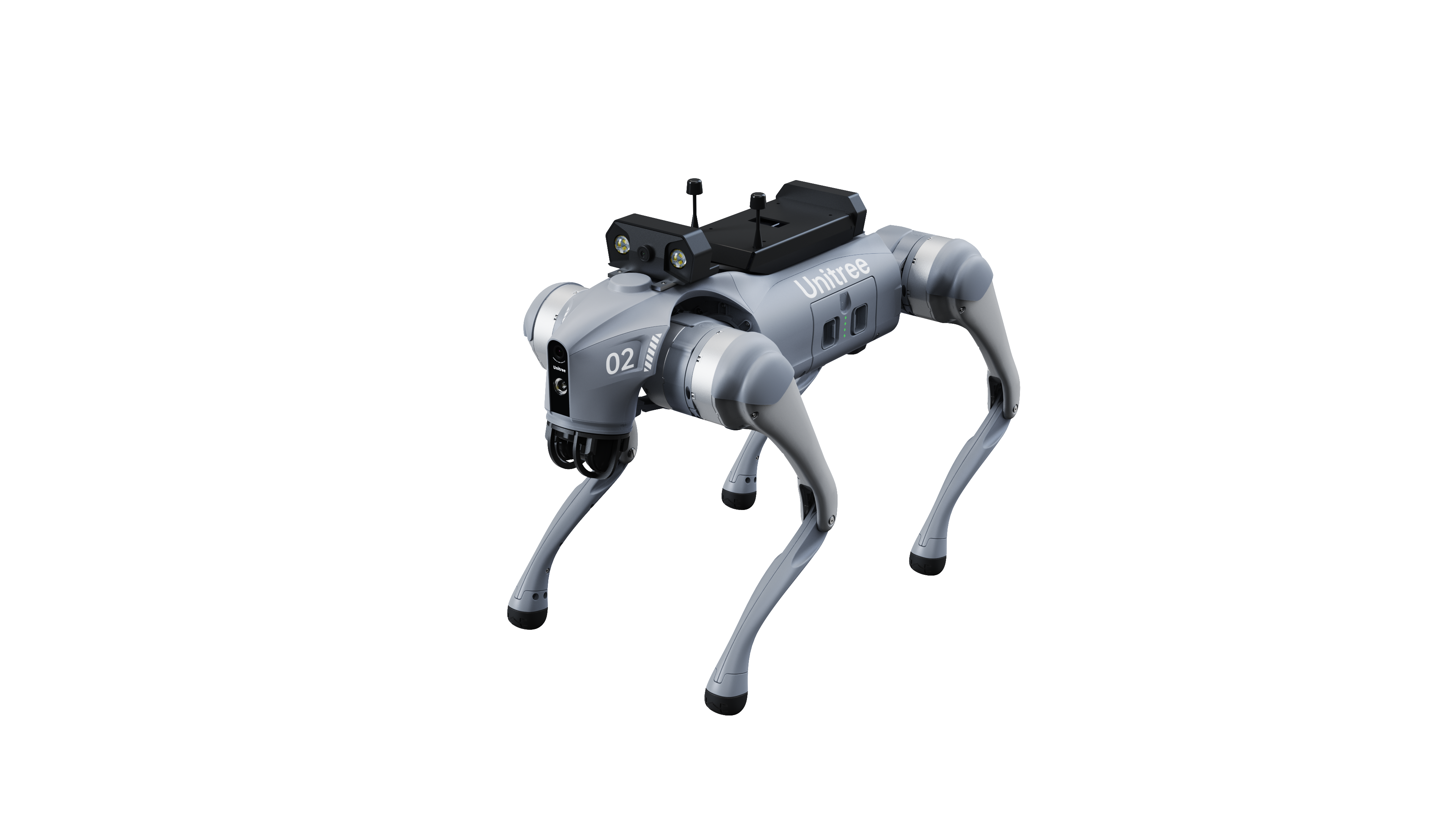 Unitree Go2 Ent enterprise robot dog with light and mounting module