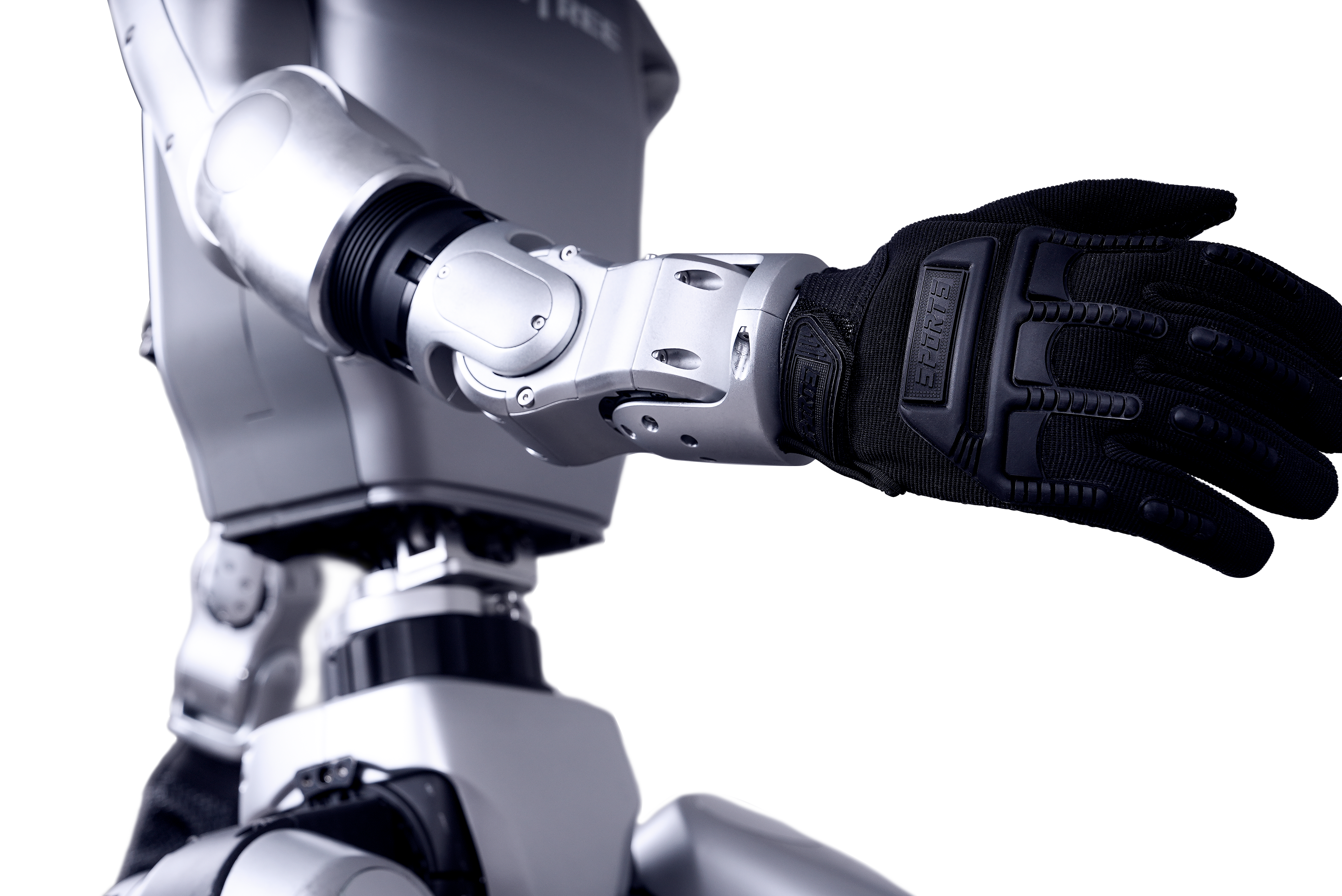 Unitree G1 Edu humanoid robot walking, transparent background