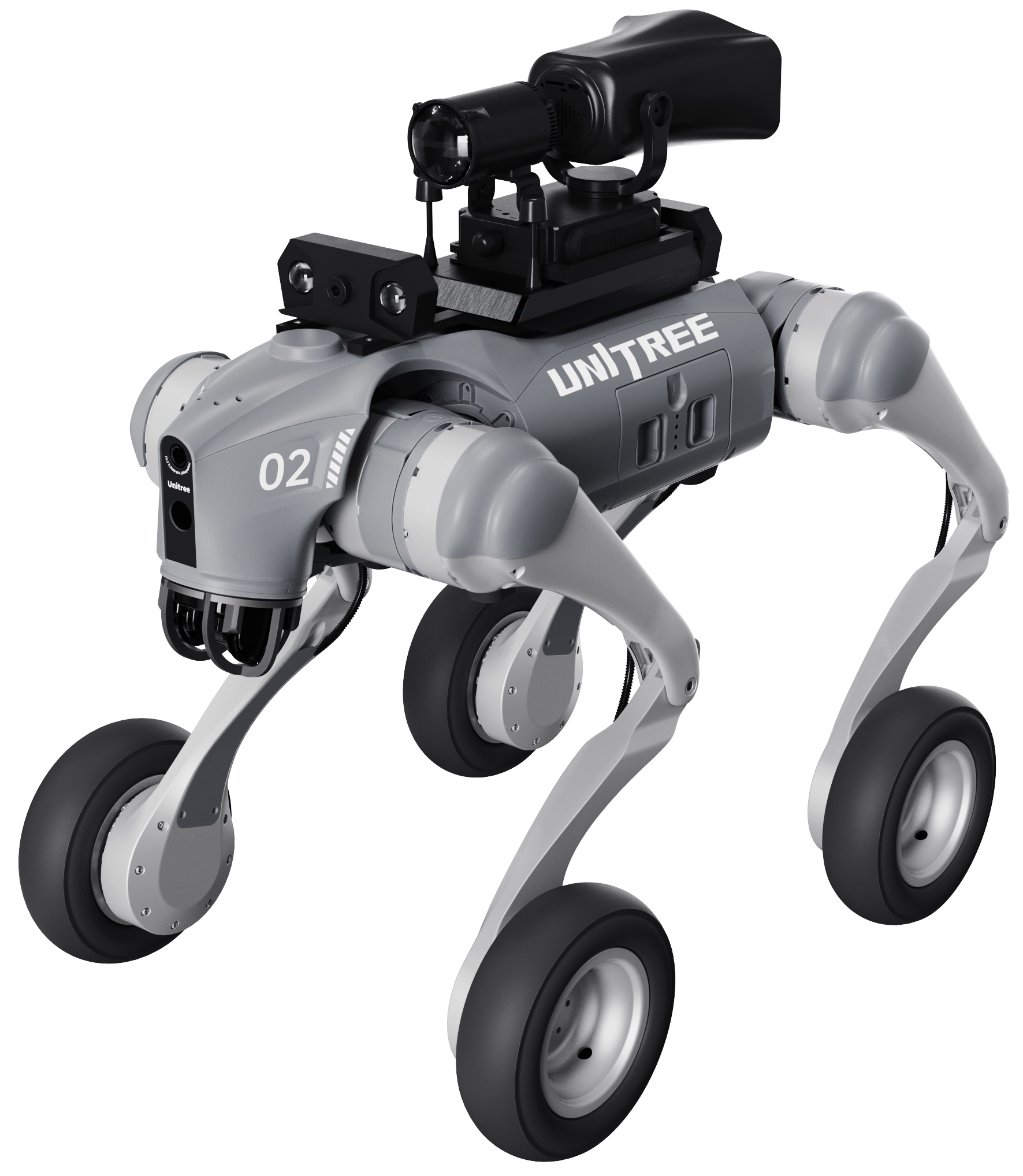 Unitree Go2-W Inspection Package wheeled quadruped configuration
