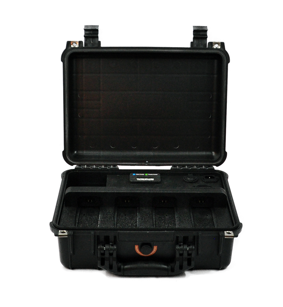 Parrot ANAFI USA PRCS Elite open case with batteries