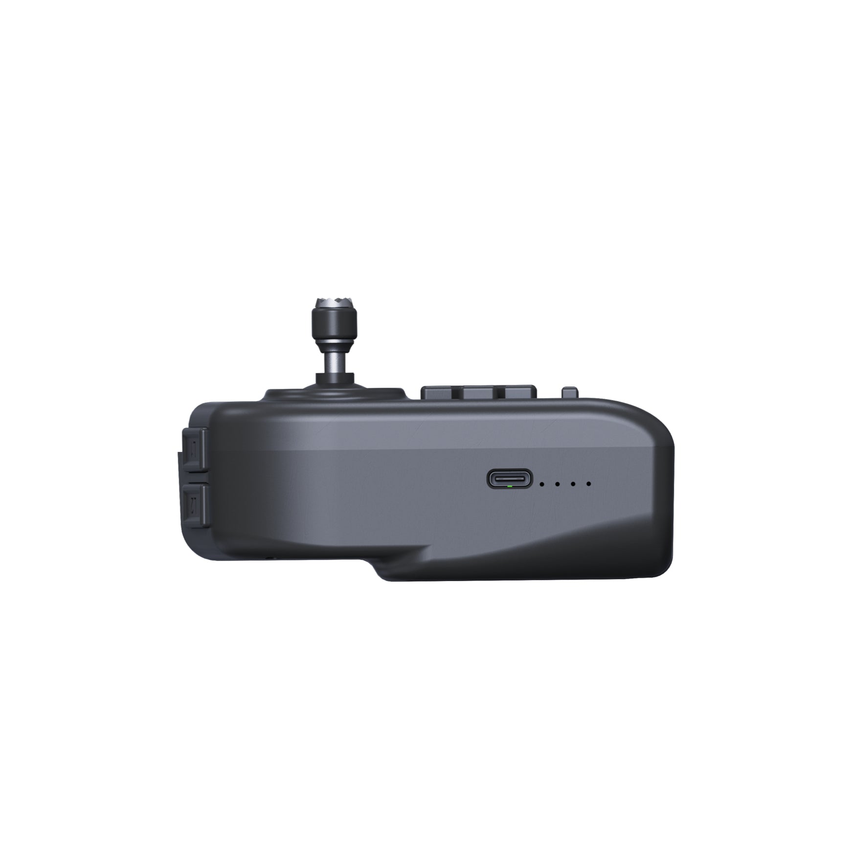 Unitree Go2-W remote controller angled view with control buttons