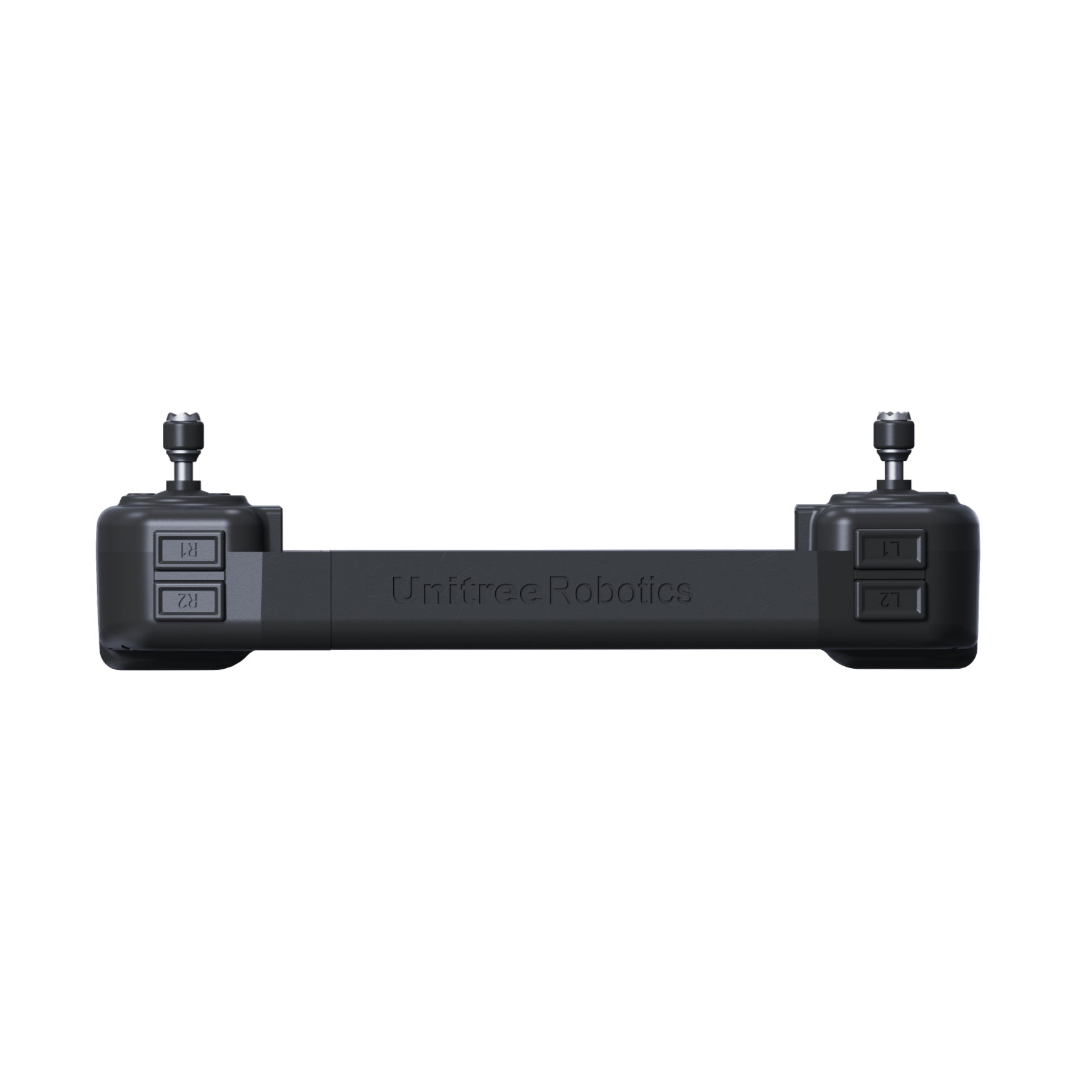 Unitree Go2-W remote controller with dual joysticks and phone dock
