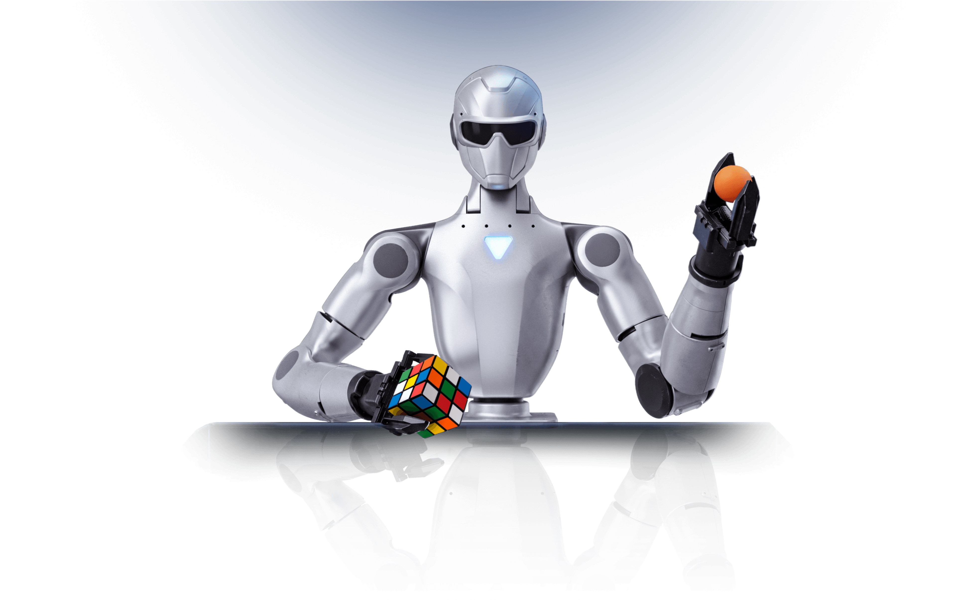 Unitree R1-A5 dual-arm robot demonstrating dexterity with a Rubiks cube