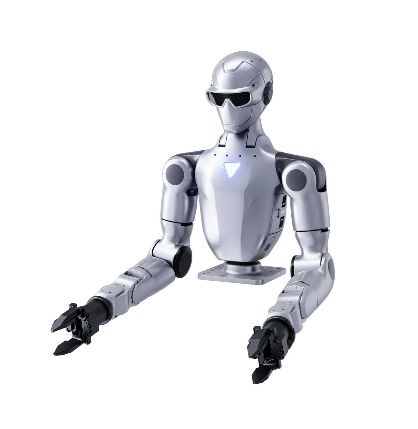 Unitree R1-A7 dual-arm humanoid robot studio product shot