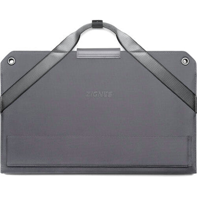 DJI Zignes 100W solar panel deployed outdoors for off-grid drone charging