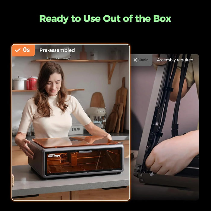 Creality Falcon A1 10W Fully Enclosed Laser Engraver – 600mm/s Speed