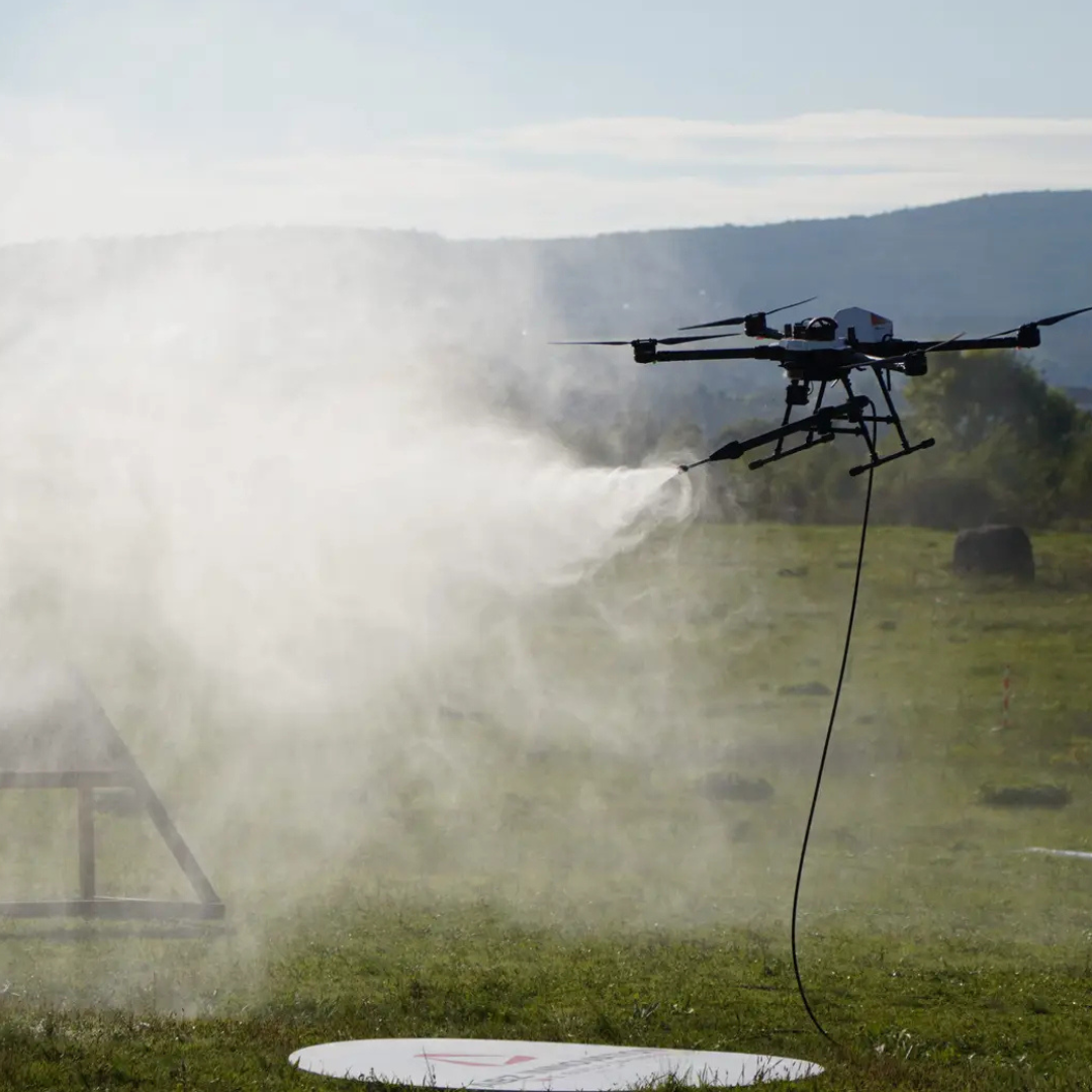 ABZ Innovation Cleaning Drone In Action