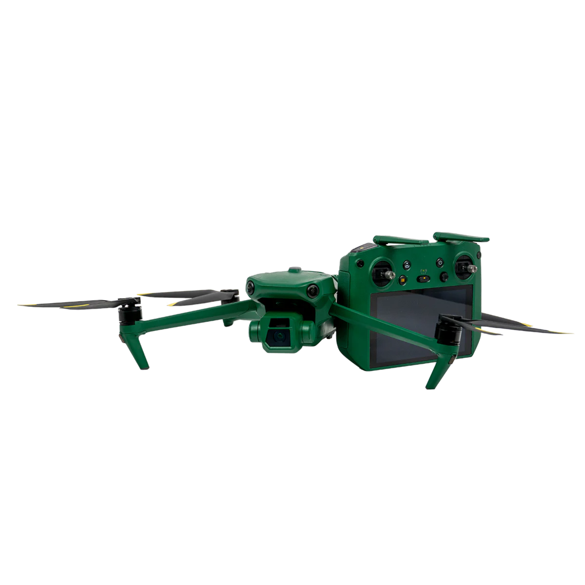 Anzu Raptor Drone flying with RTK precision, showcasing omnidirectional obstacle avoidance and 56x hybrid zoom capabilities.