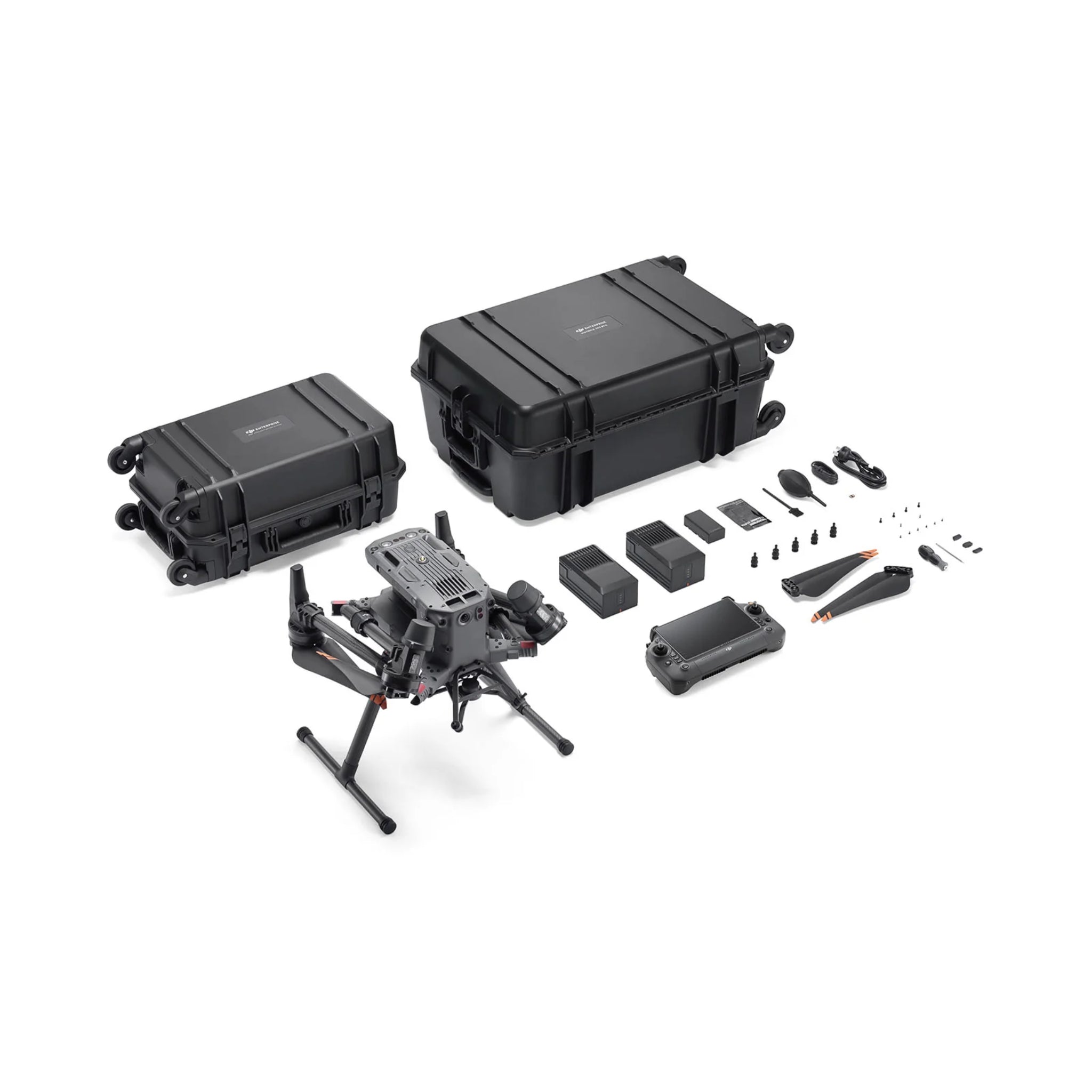 DJI Matrice 350 Drone Ready to Fly Package on White Background