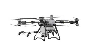 DJI Agras T100 drone with quad-spray system and 100L payload tank