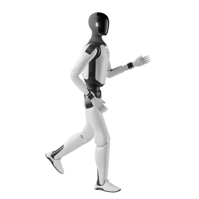 AgiBot A3 Standard humanoid robot walking, side view