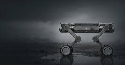 AgiBot D1 Max on an industrial inspection route in wheel mode