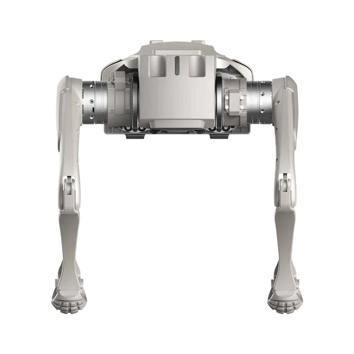 AgiBot D1 Ultra quadruped robot rear view showing expansion ports