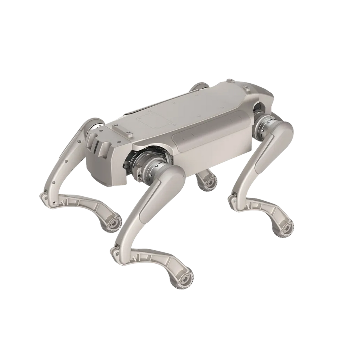AgiBot D1 Ultra quadruped robot three-quarter view for security patrol deployments