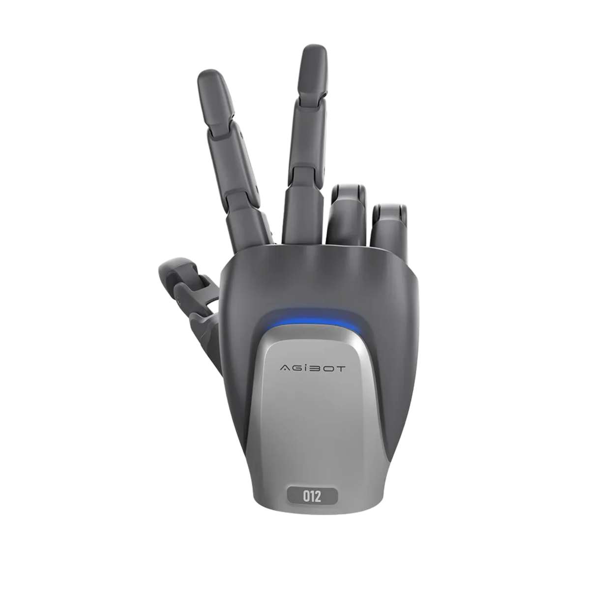 AgiBot OmniHand Pro O12 forming a precision grip, 20 N typical fingertip force