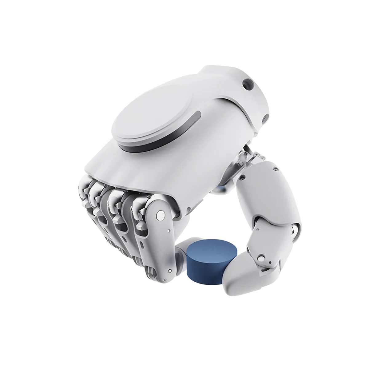 AgiBot OmniHand with Tactile side profile showing compact wrist interface for humanoid mounting