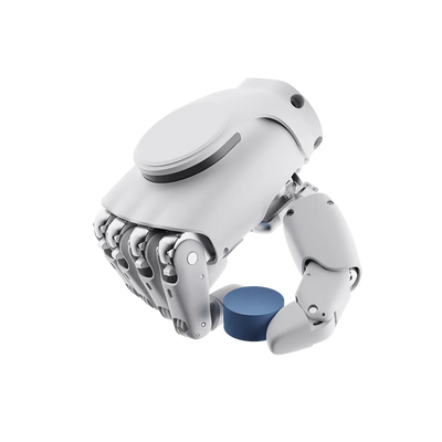 AgiBot OmniHand with Tactile side profile showing compact wrist interface for humanoid mounting