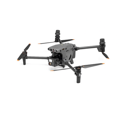 DJI Matrice 30 enterprise drone angled view showcasing rugged design and AI-powered sensors