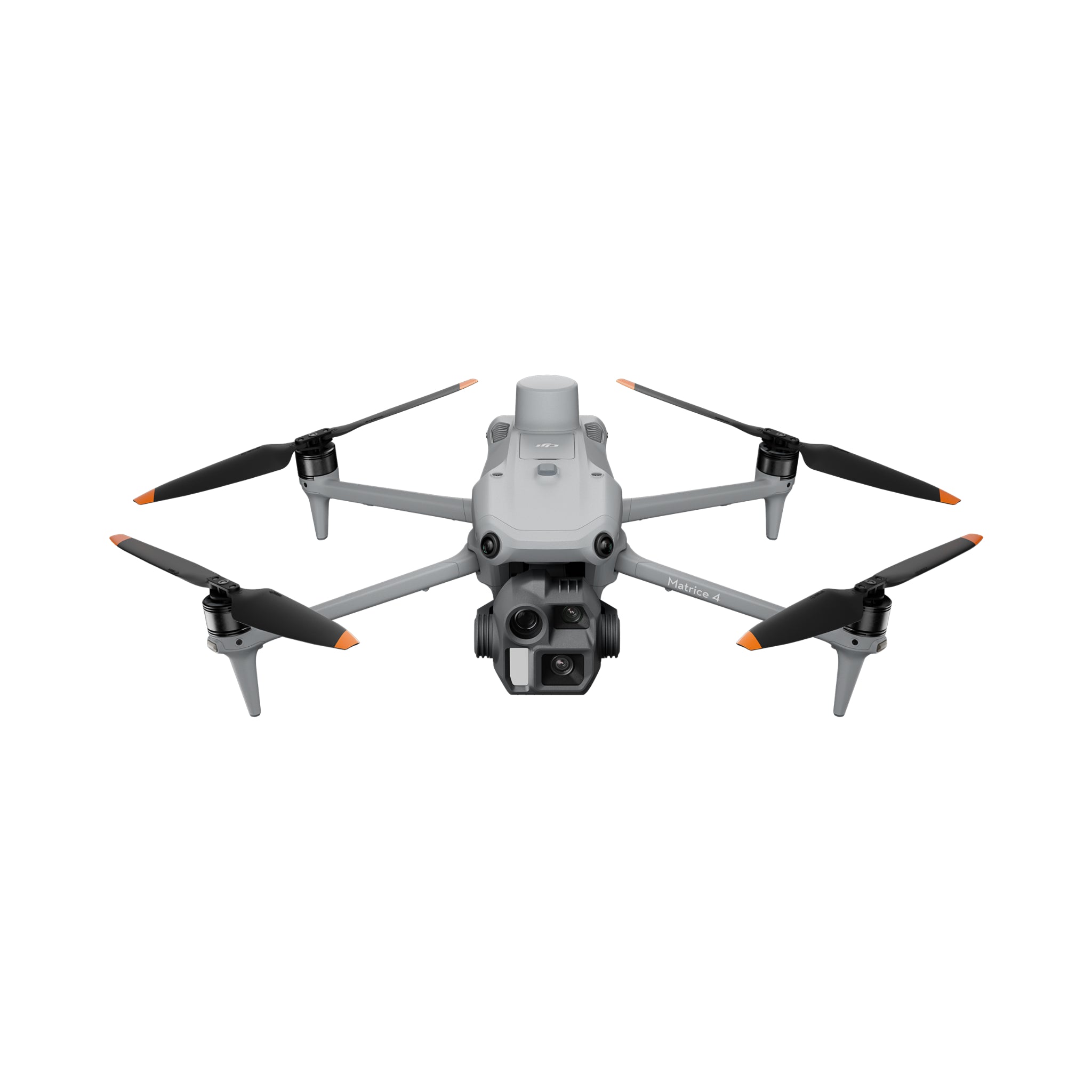 DJI Matrice 4E enterprise drone front view showcasing its camera system and robust design