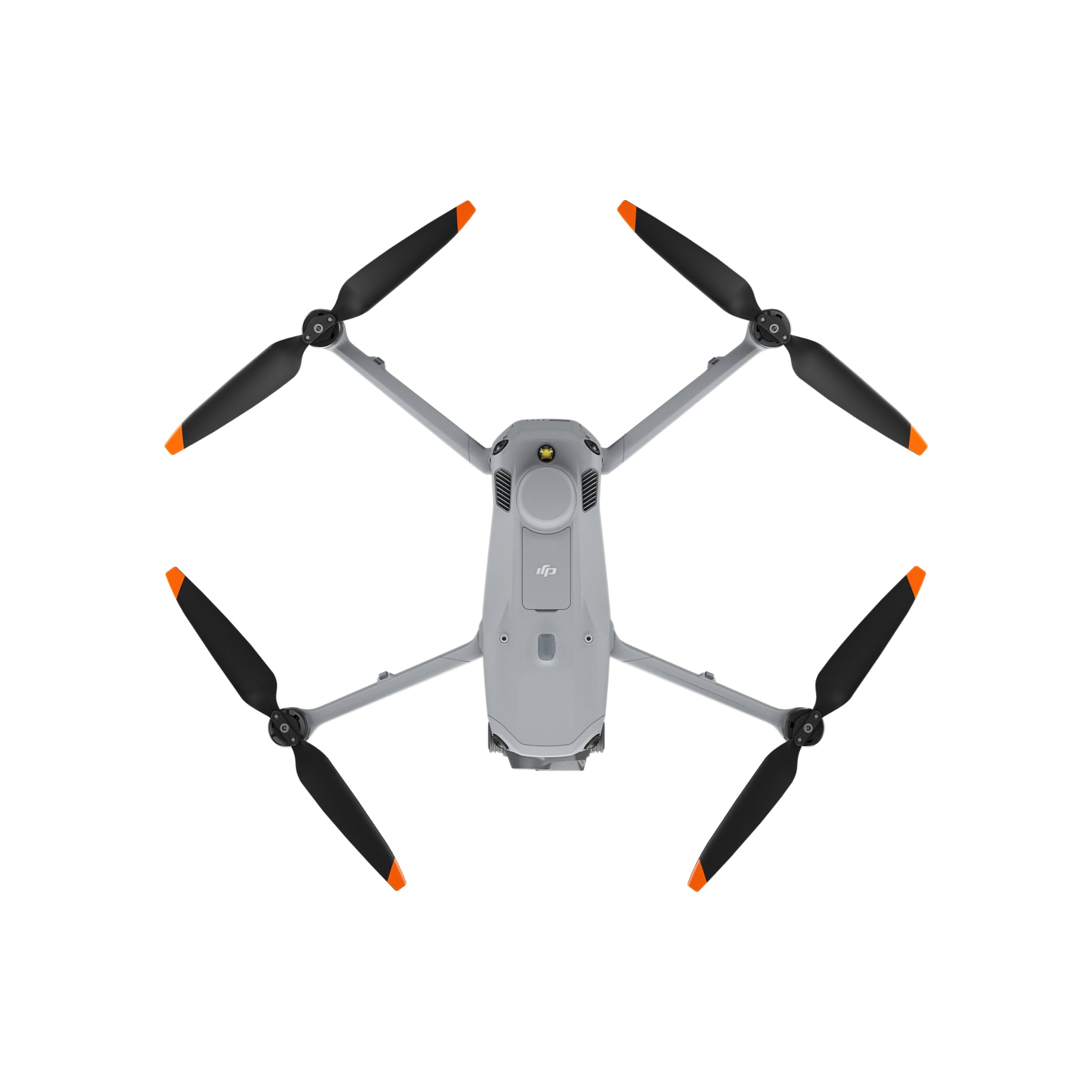 Top-down view of the DJI Matrice 4E drone highlighting propeller placement and compact frame