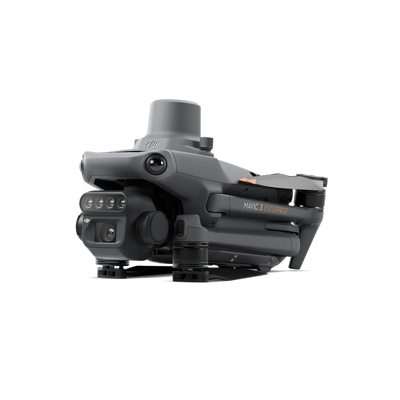 DJI Mavic 3 Multispectral drone front view showcasing its advanced multispectral camera system and RTK module.