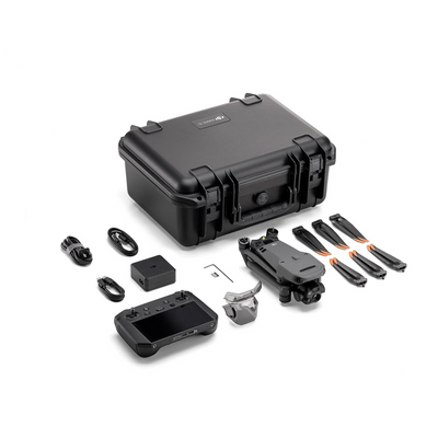 DJI Mavic 3 Thermal Enterprise drone accessories, including propellers, battery, and remote controller.