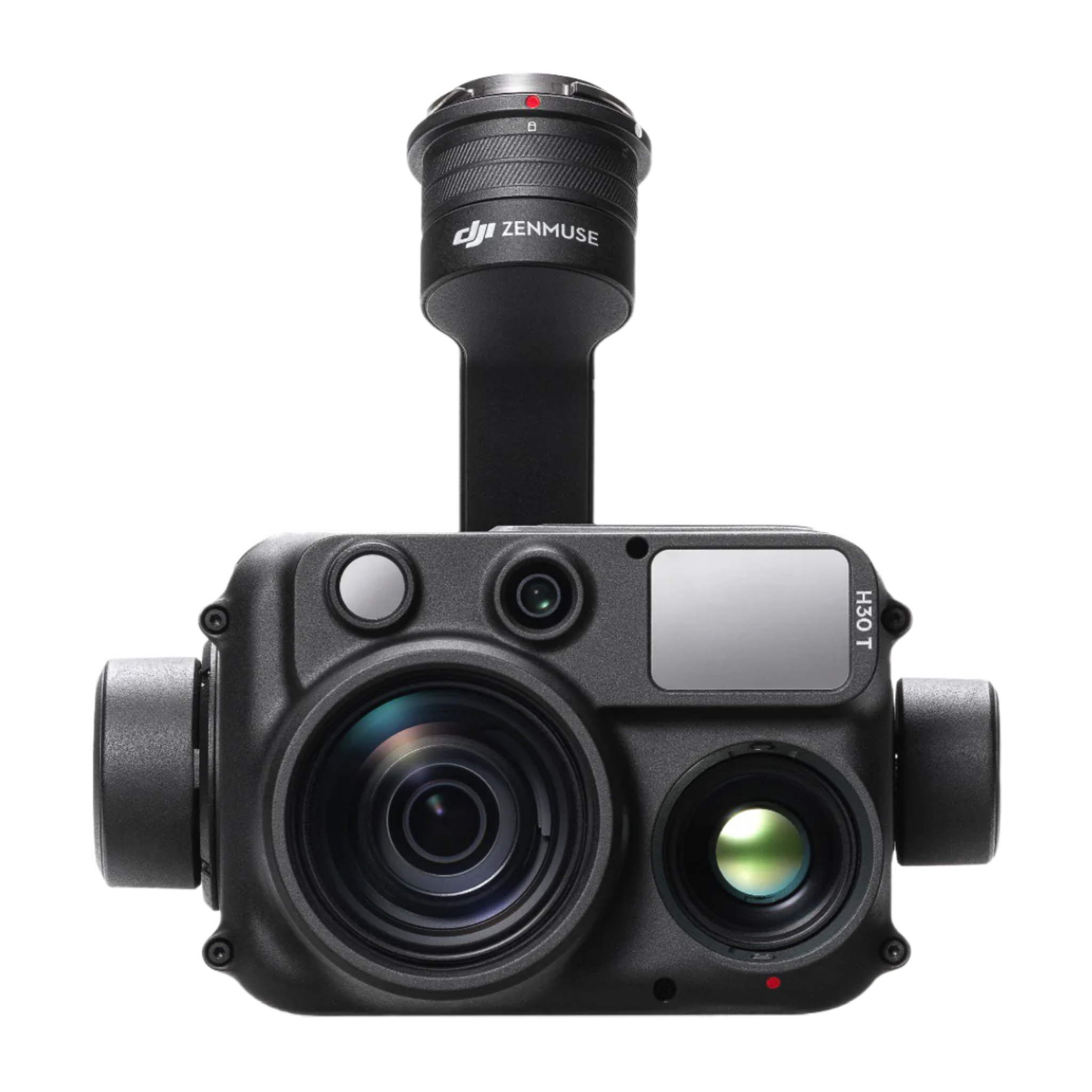 The DJI Zenmuse H30T camera, featuring 40x optical zoom for long-range inspections and detailed aerial surveillance.