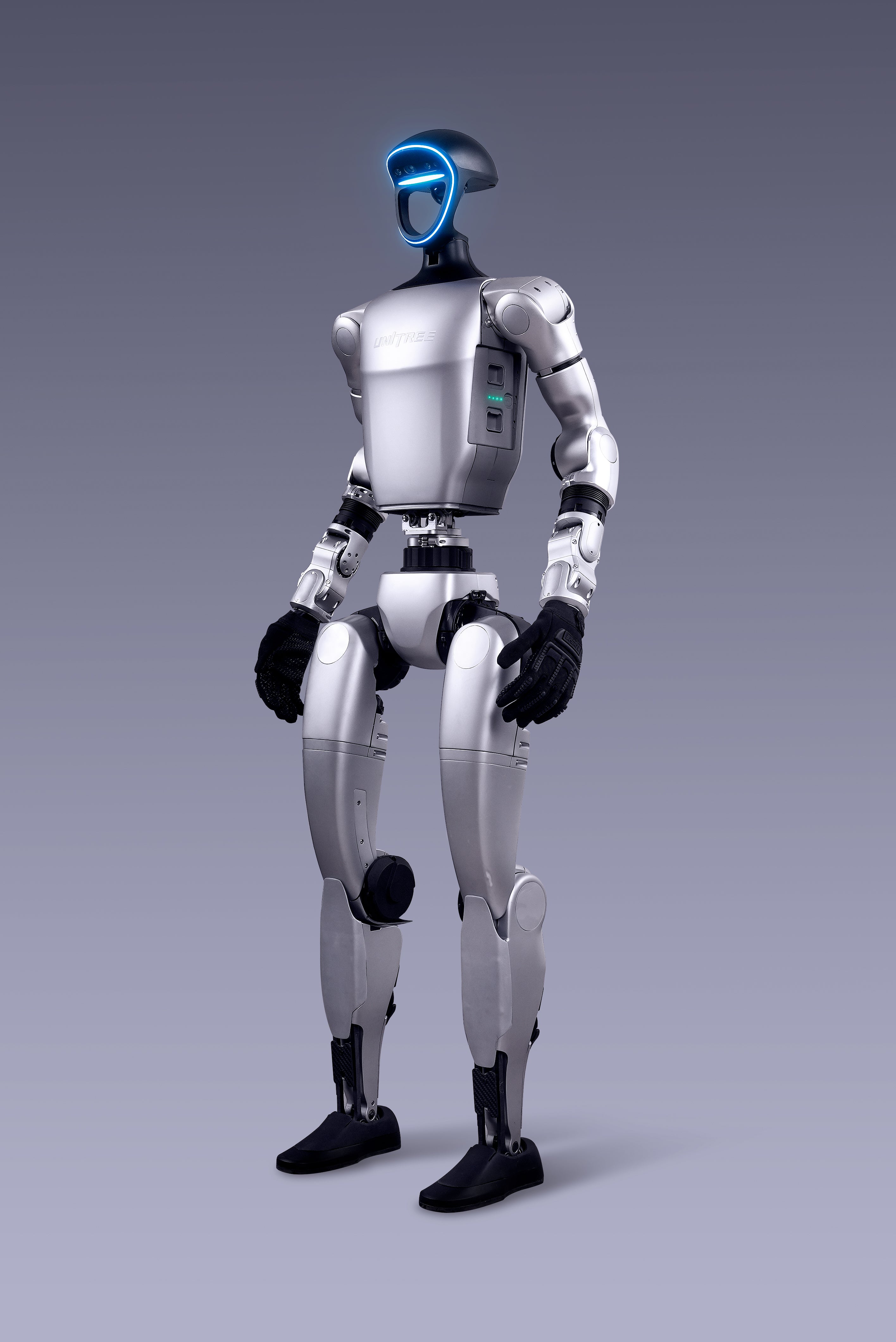 Unitree G1 Pro humanoid robot, detail view