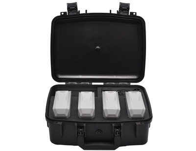 Colorado Drone Chargers Skydio X10 PRCS front view with batteries