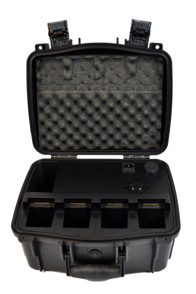 Colorado Drone Chargers Skydio X2 PRCS open case with batteries