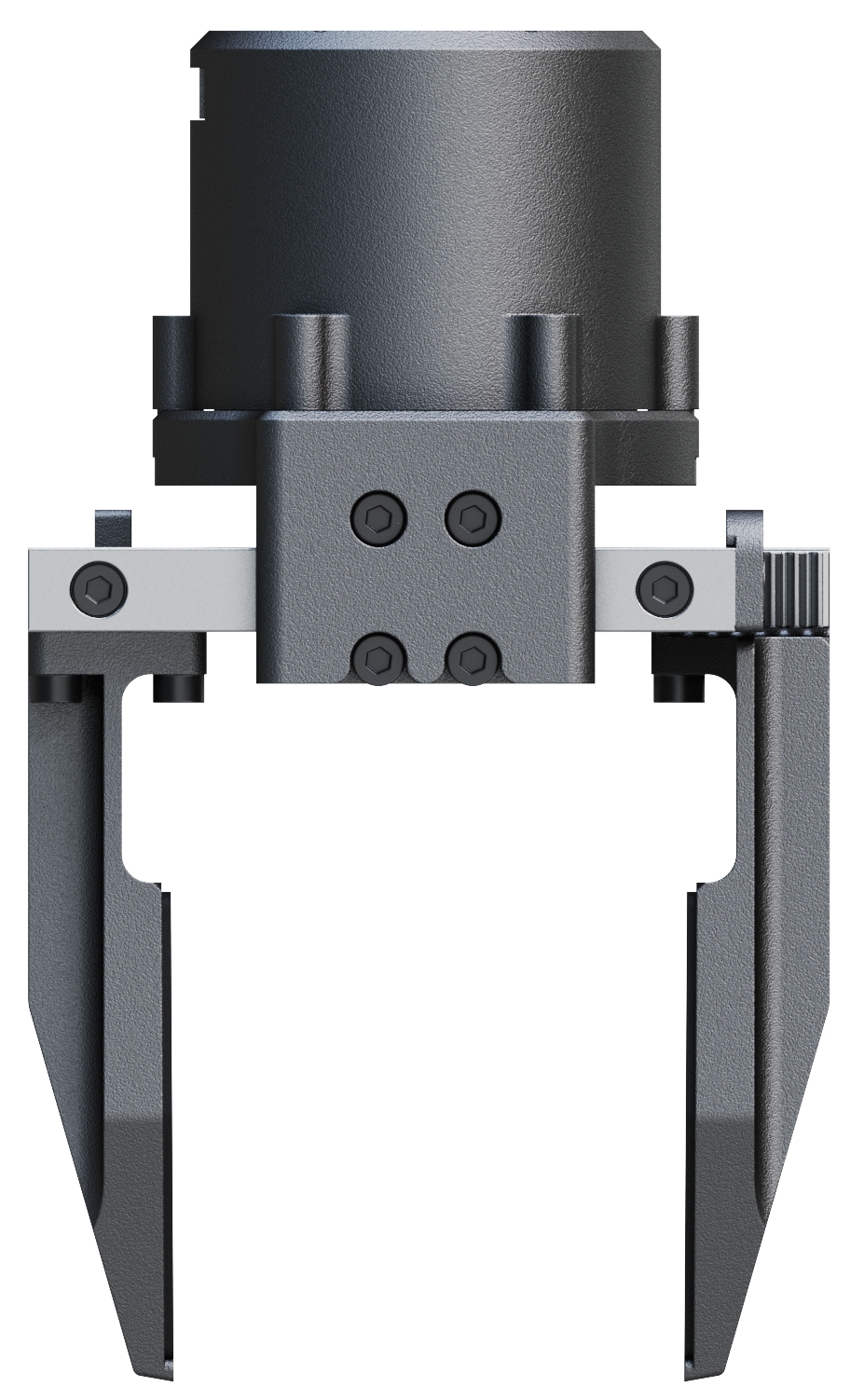 Unitree Dex1-1 gripper, half-open jaws