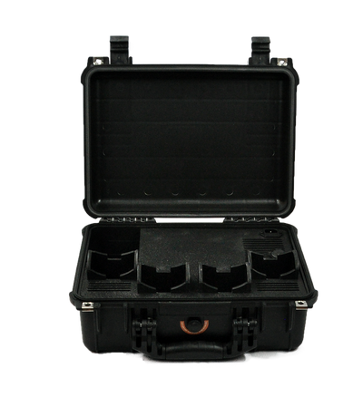DJI Phantom 4 PRCS Elite open case with batteries