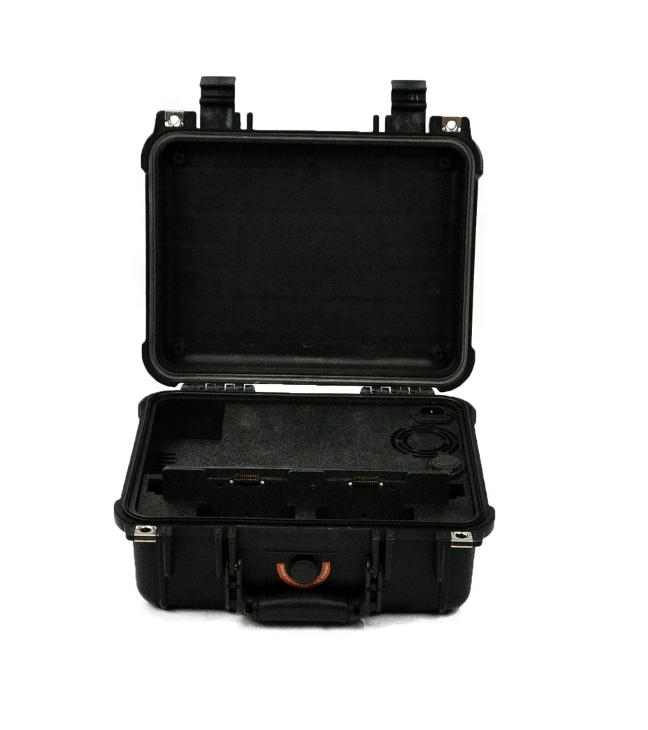 Teal Golden Eagle PRCS Elite open case with batteries