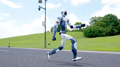 Unitree R1 humanoid robot running