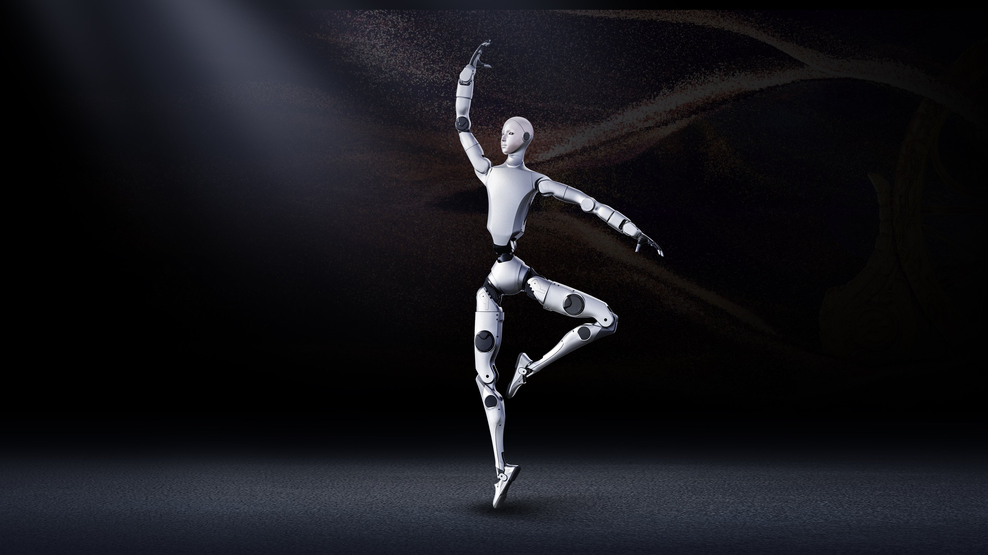Unitree H2 humanoid robot in dynamic dance pose