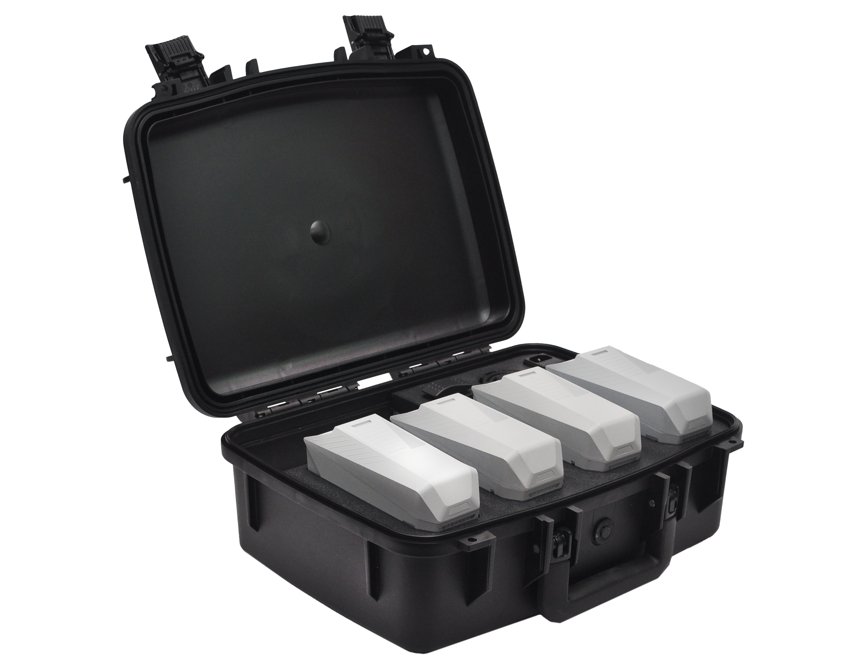 Colorado Drone Chargers Skydio X10 PRCS side view with batteries