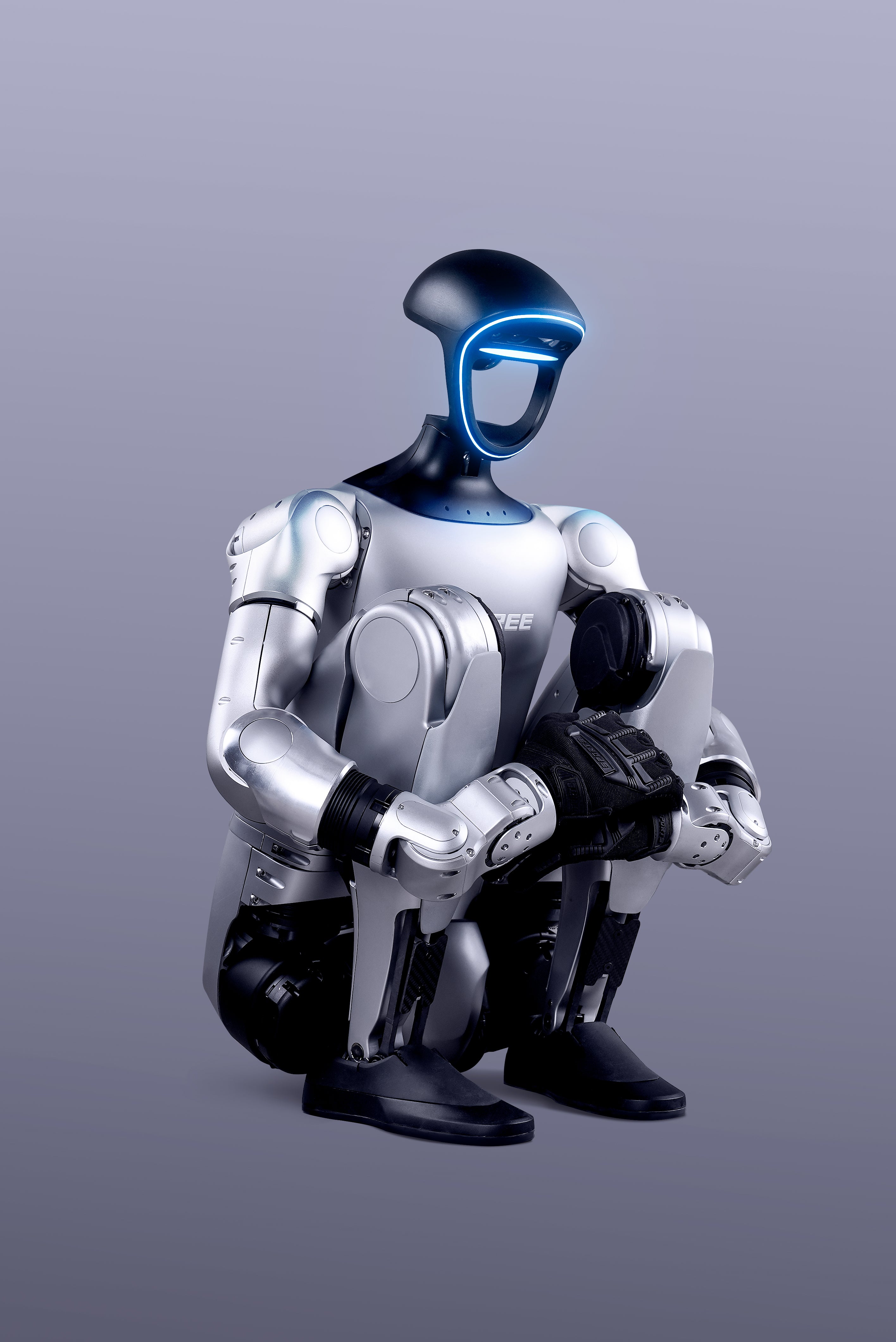 Unitree G1 Edu research humanoid, studio photograph