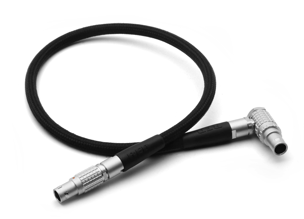 RED LCD/EVF Cable (Right-to-Straight) 18"