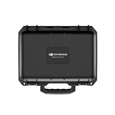 Front view of the protective hard case featuring a reinforced locking mechanism.