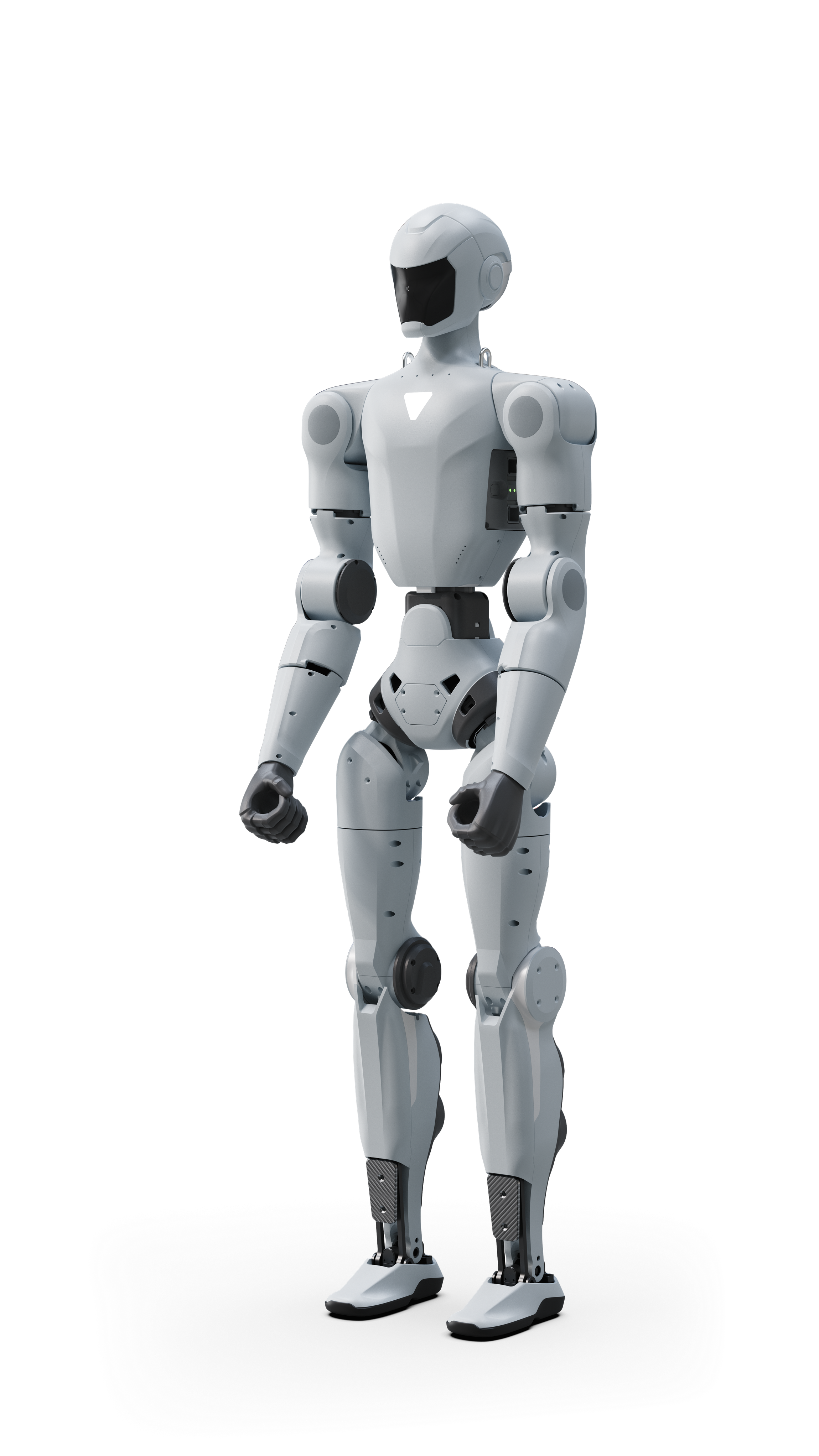 Unitree R1 humanoid robot, full body vertical portrait