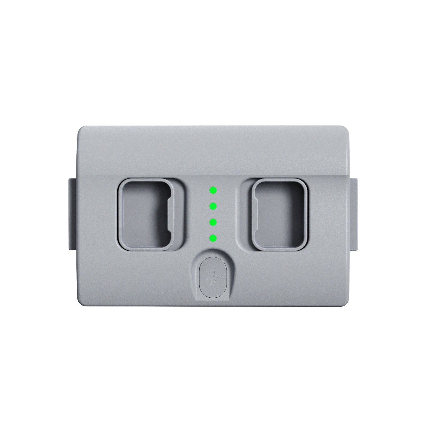 Unitree Go2 battery top view with charge indicator and power switch