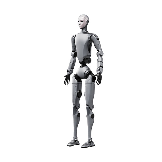 Unitree H2 Edu humanoid robot three quarter studio render on white
