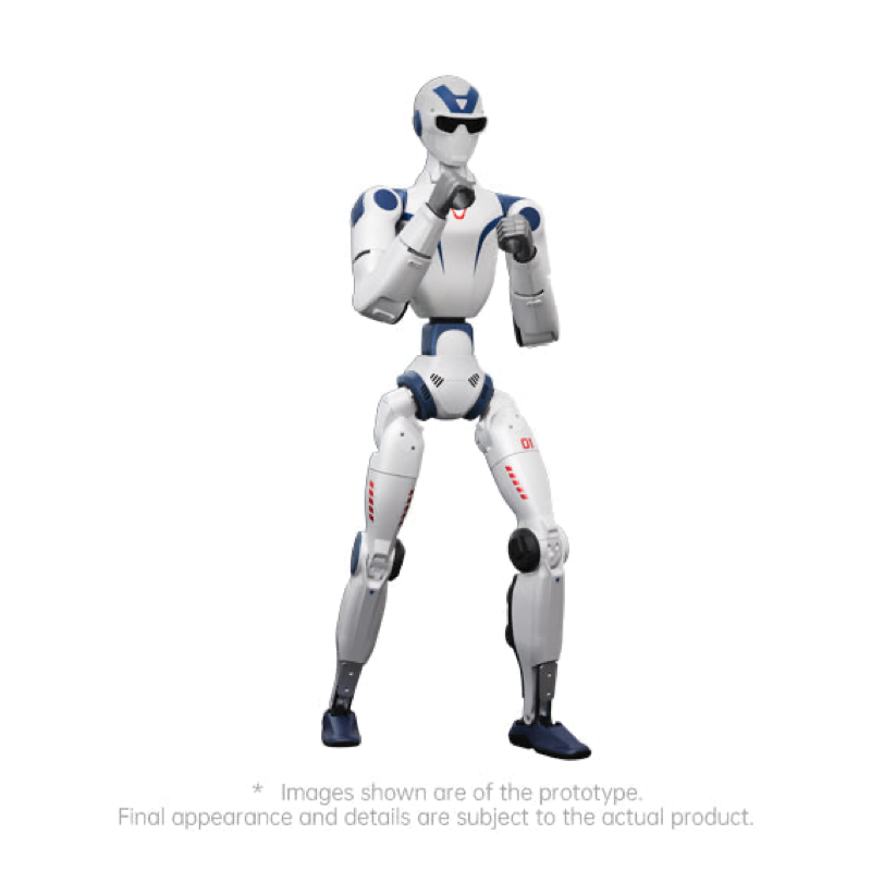 Unitree R1 Edu Pro humanoid robot official studio render on white